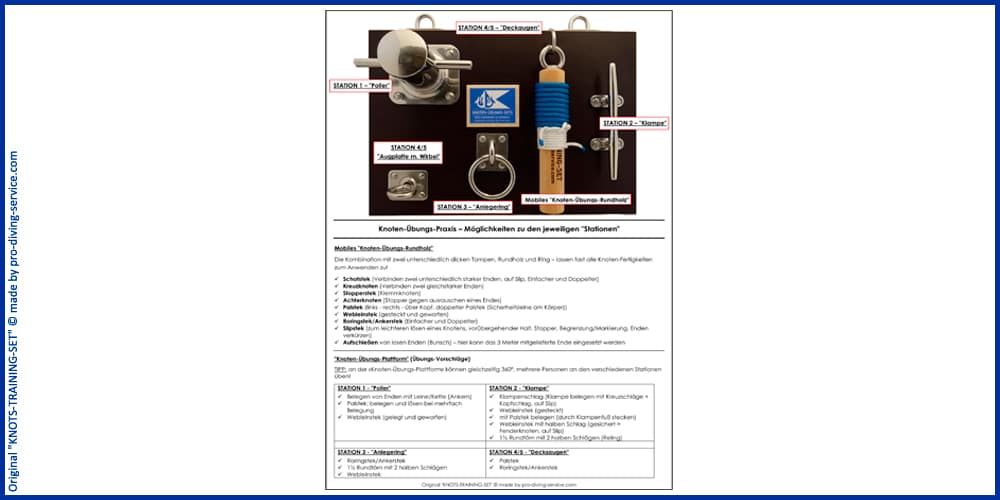 Knoten üben, Knoten Übung Set, Knotenmacher, Knotengerät