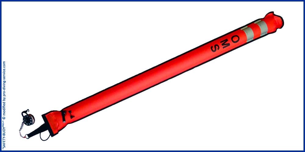 Signalboje, Safety Bouy, SMB, Taucherboje, Signalschlauch, Strömungsboje, Signalschlauch, Dekoboje