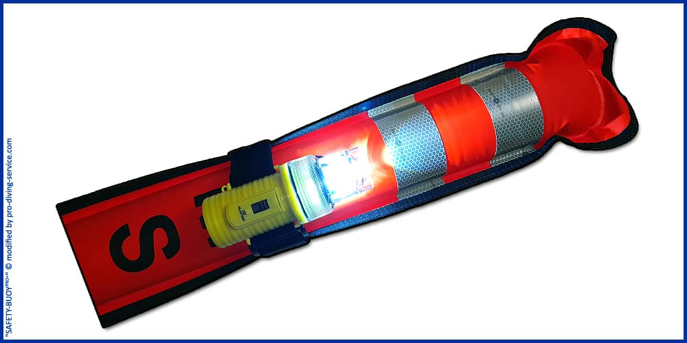 Signalboje, Safety Bouy, SMB, Taucherboje, Signalschlauch, Strömungsboje, Signalschlauch, Dekoboje