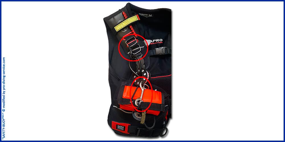 OMS Safety Set 6.0, Signalboje, Safety Bouy, SMB, DSMB, Taucherboje, Signalschlauch, Strömungsboje, Dekoboje, Spool, Bojen Set