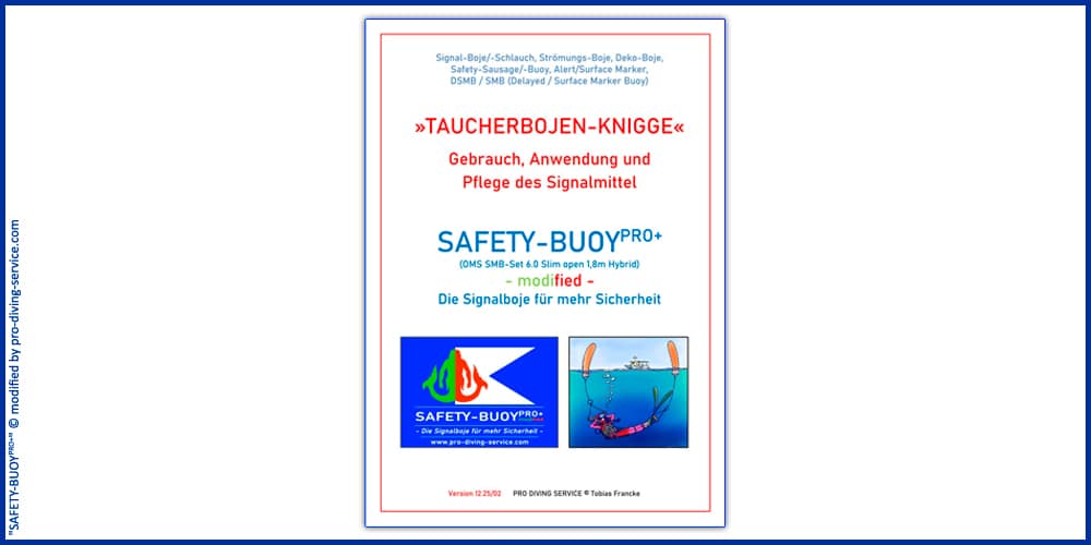 OMS Safety Set 6.0, Signalboje, Safety Bouy, SMB, DSMB, Taucherboje, Signalschlauch, Strömungsboje, Dekoboje, Spool, Bojen Set